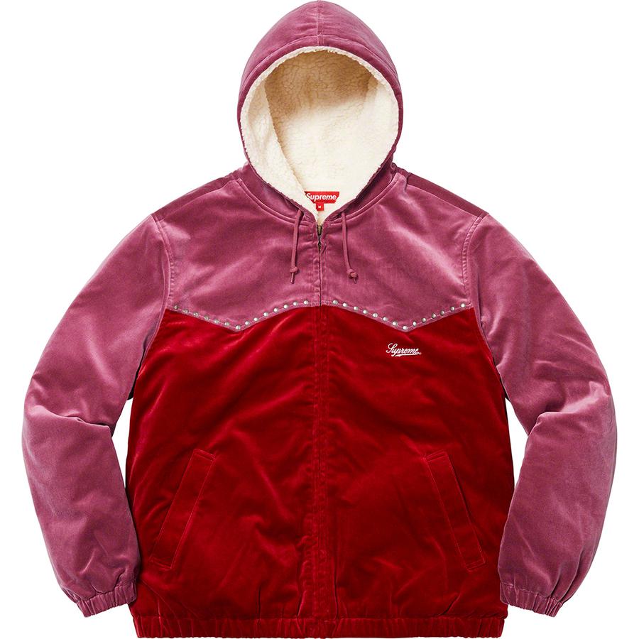 Details on Studded Velvet Hooded Work Jacket  from fall winter
                                                    2021 (Price is $228)