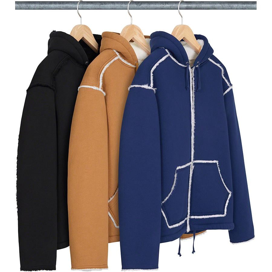 Supreme Faux Shearling Hooded Jacket (FW21) - $228
