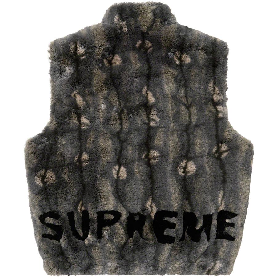 Details on Faux Fur Hooded Vest  from fall winter
                                                    2021 (Price is $288)