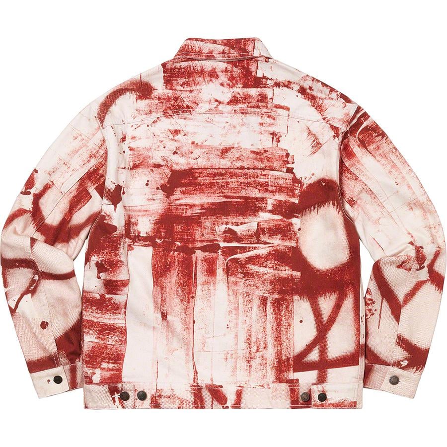Details on Christopher Wool Supreme Denim Work Jacket  from fall winter 2021 (Price is $228)