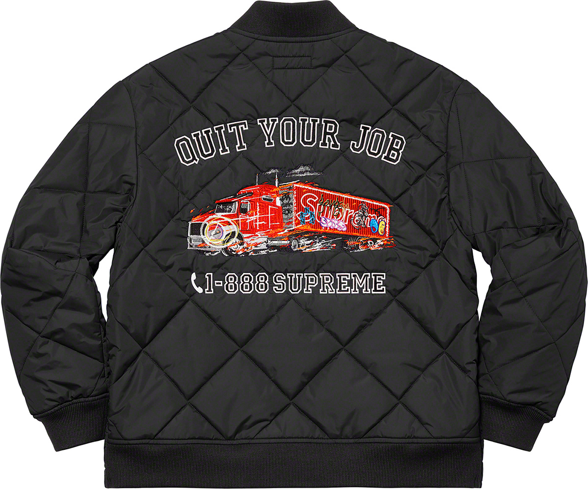Quit Your Job Quilted Work Jacket - Supreme Community