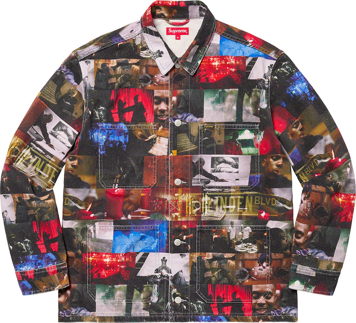 Nas and DMX Collage Denim Chore Coat - fall winter 2021 - Supreme