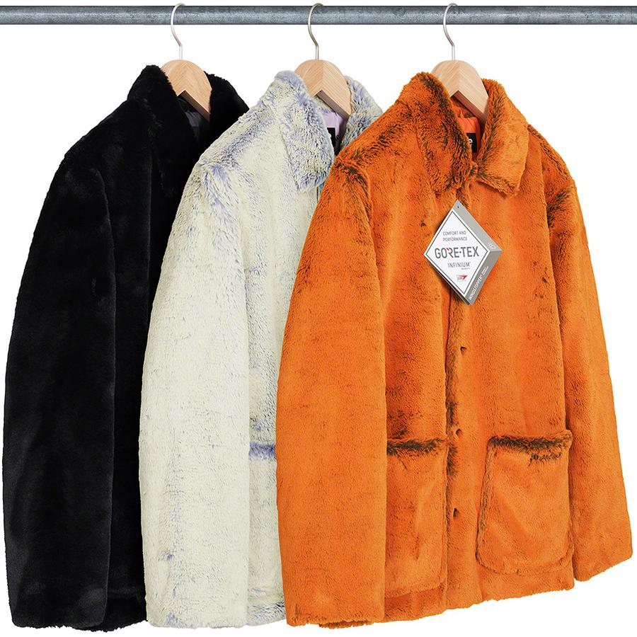 Details on 2-Tone Faux Fur Shop Coat from fall winter 2021 (Price is $388)