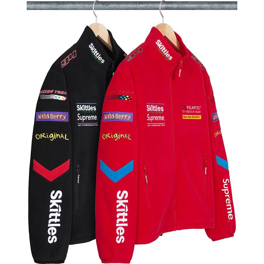 Details on Supreme Skittles <wbr>Polartec Jacket from fall winter 2021 (Price is $228)