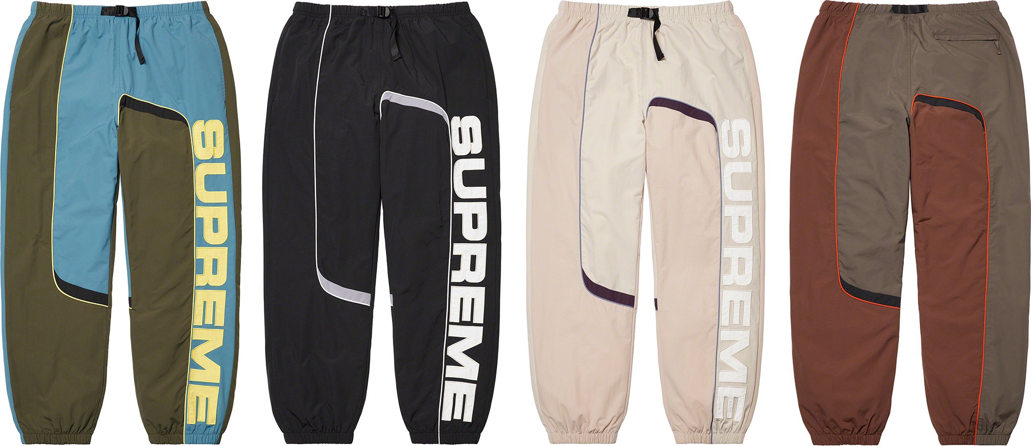 S Paneled Belted Track Pant - fall winter 2021 - Supreme