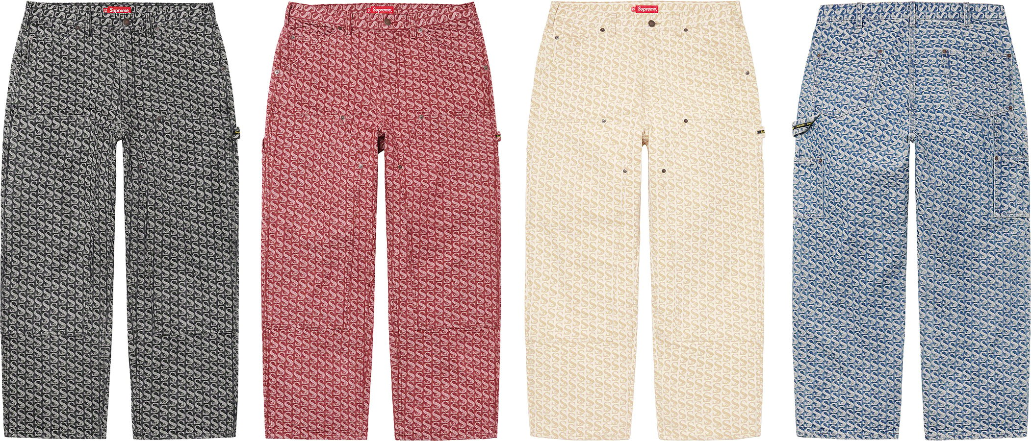 得価爆買い Supreme Monogram Double Knee Denim 今週まで H3zbQ ...