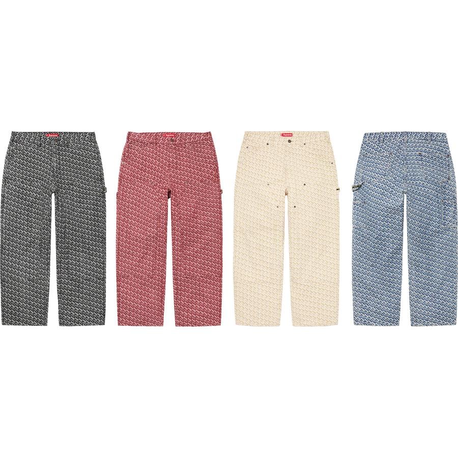 春夏秋冬おさんぽシリーズ E Supreme Supreme Monogram Double Knee Denim Painter Pant