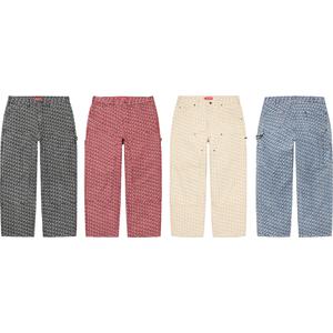 Monogram Double Knee Denim Painter Pant - Supreme