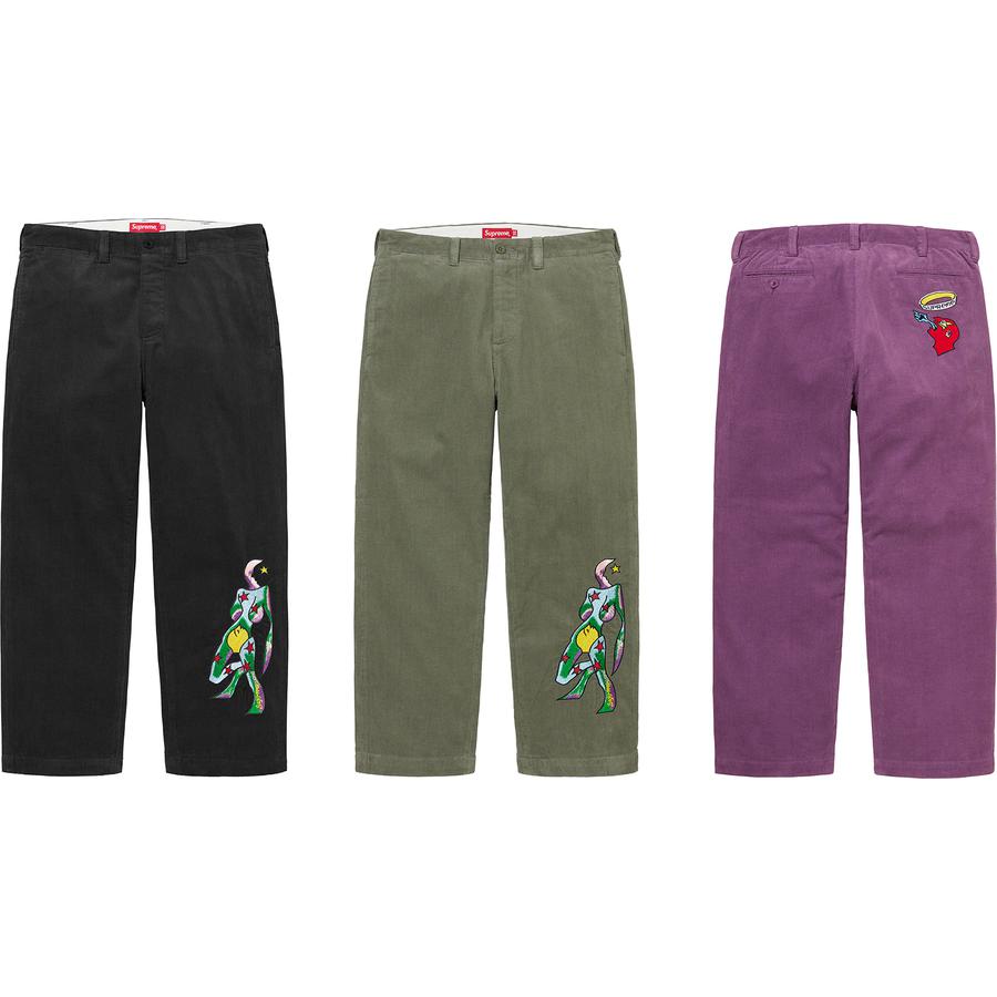 Supreme Gonz Corduroy Chino Pant releasing on Week 6 for fall winter 2021