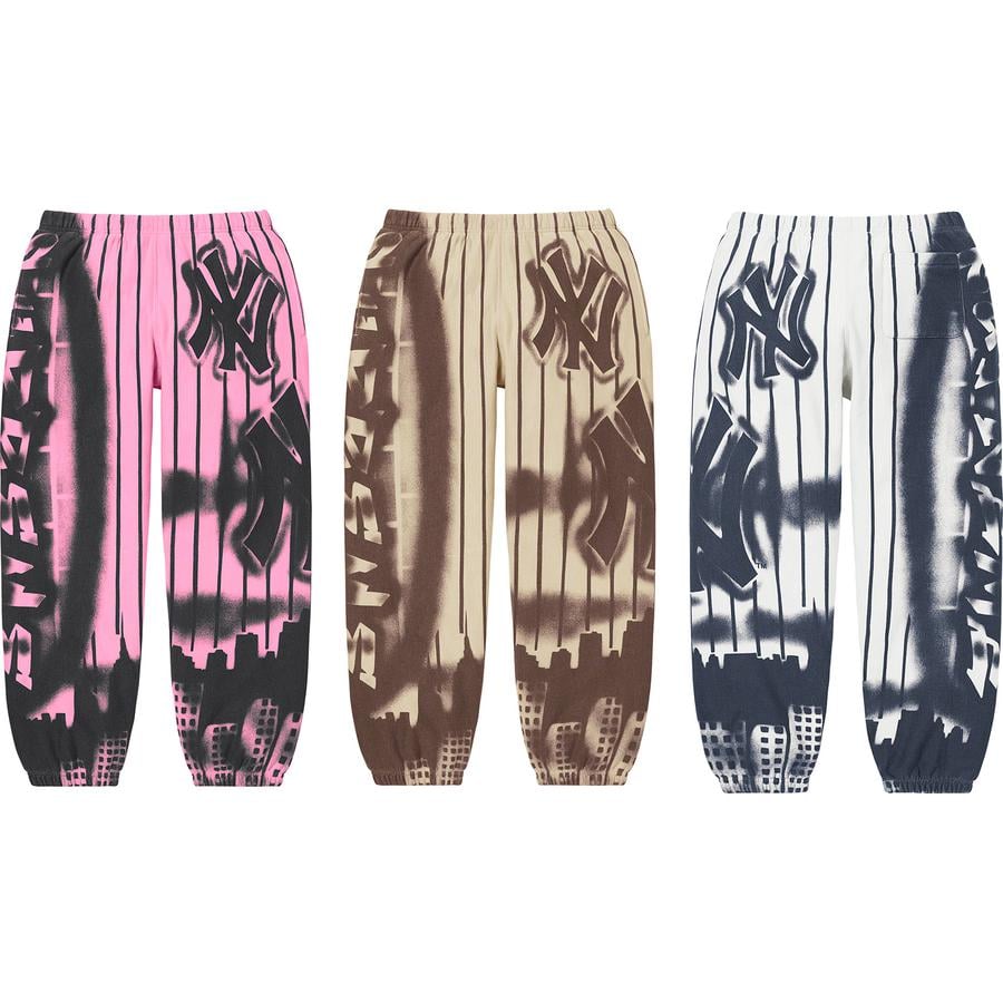 Details on Supreme New York Yankees™Airbrush Sweatpant from fall winter
                                            2021 (Price is $198)