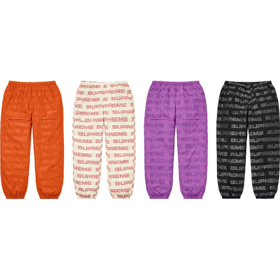 Supreme Logo Ripstop Track Pant released during fall winter 21 season