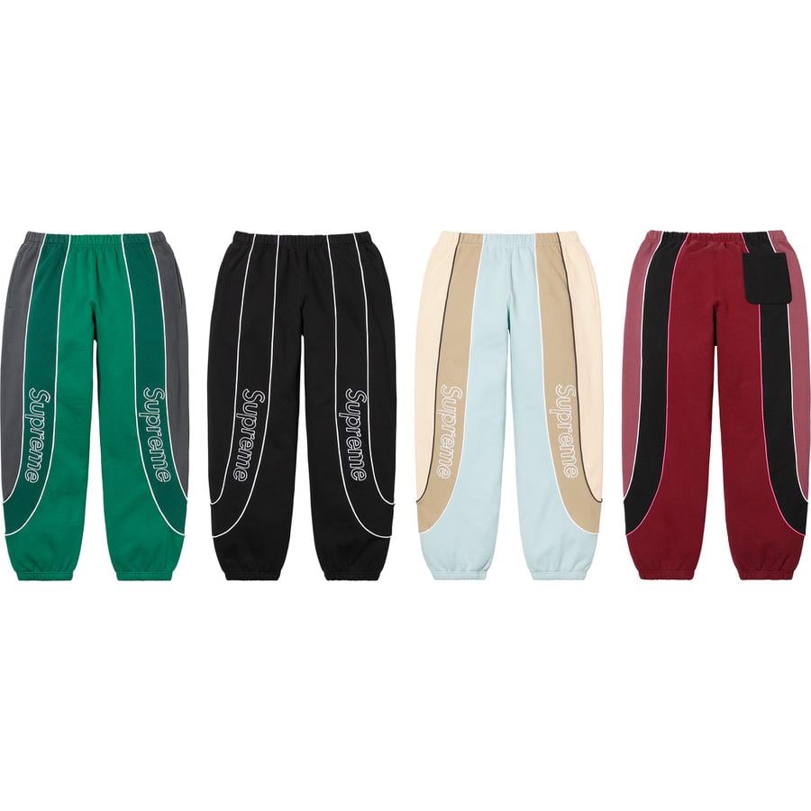 Supreme Track Paneled Sweatpant releasing on Week 3 for fall winter 21