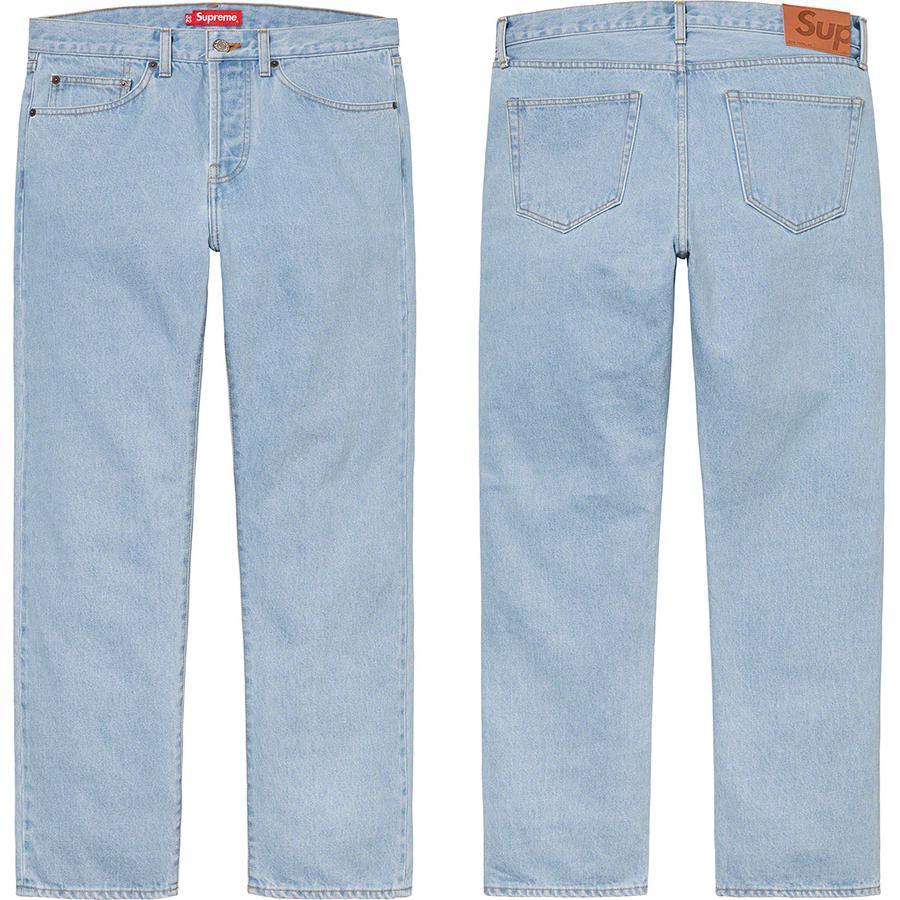 Supreme Stone Washed Slim Jean releasing on Week 1 for fall winter 21