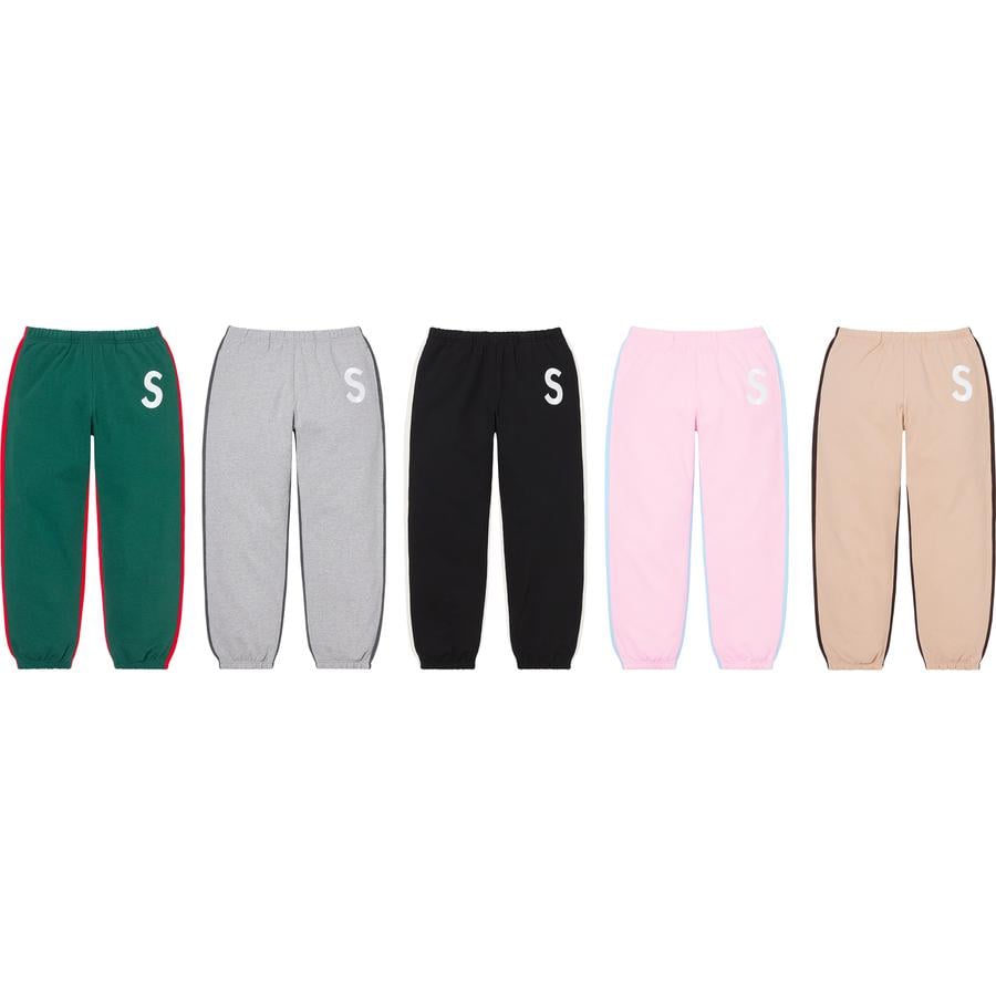 Supreme S Logo Split Sweatpant releasing on Week 5 for fall winter 2021