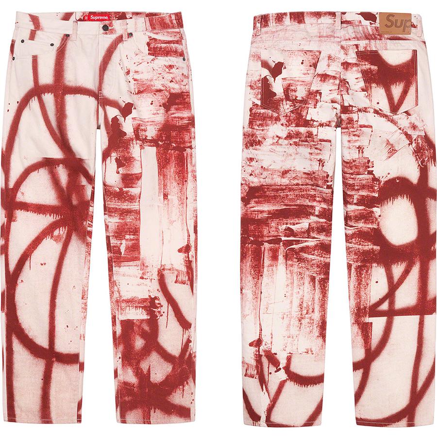 Details on Christopher Wool SupremeRegular Jean  from fall winter
                                                    2021 (Price is $168)