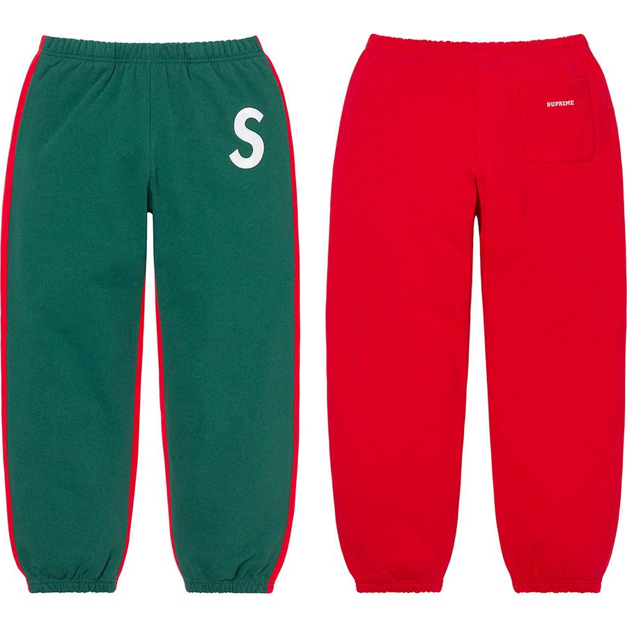 Details on S Logo Split Sweatpant  from fall winter
                                                    2021 (Price is $158)