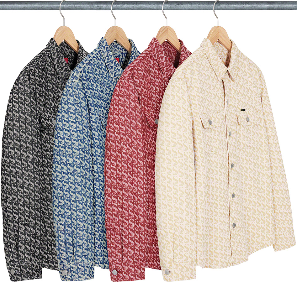 Monogram Denim Shirt - fall winter 2021 - Supreme