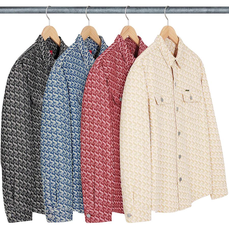 Supreme Monogram Denim Shirt for fall winter 21 season