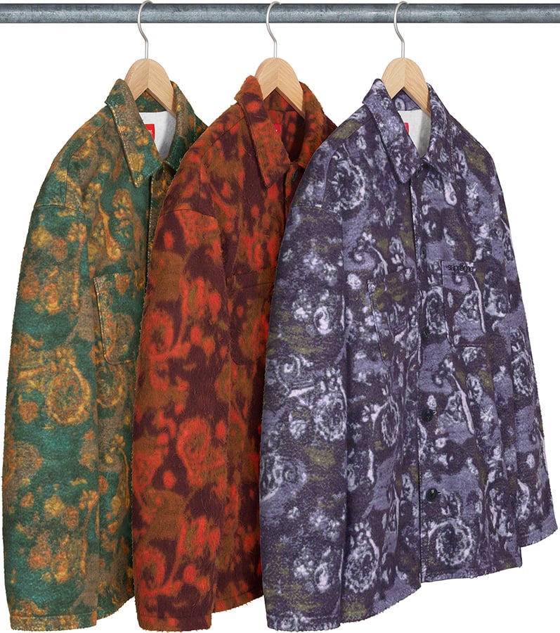 Paisley Fleece Shirt - fall winter 2021 - Supreme