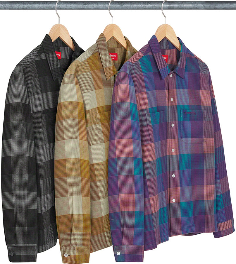 Plaid Flannel Shirt   fall winter    Supreme