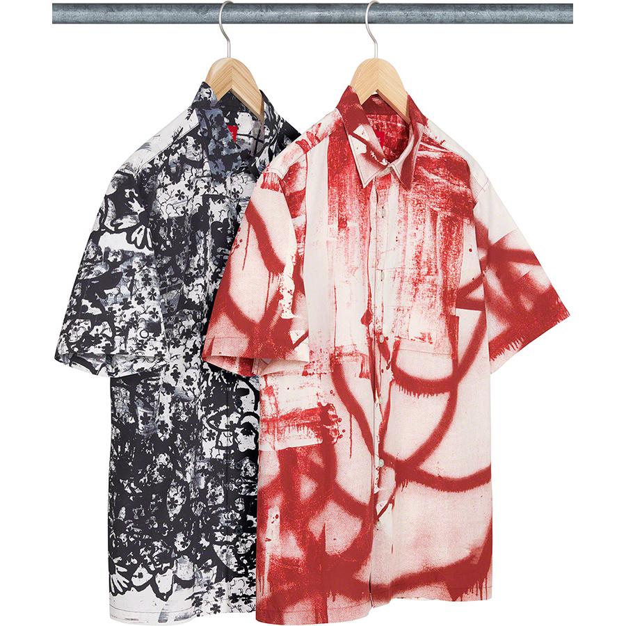 Details on Christopher Wool SupremeS S Shirt from fall winter 2021 (Price is $148)