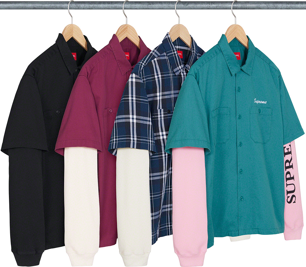 Supreme®︎ Thermal Work Shirt (Plaid L)