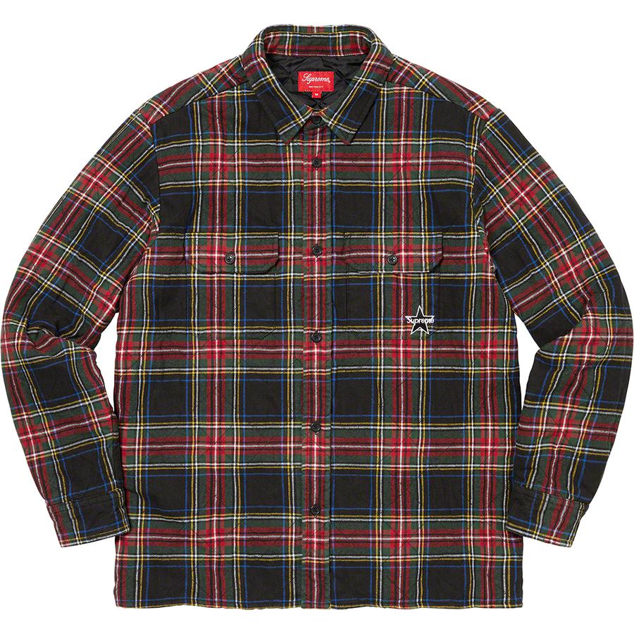 Details on Quilted Plaid Flannel Shirt  from fall winter
                                                    2021 (Price is $148)