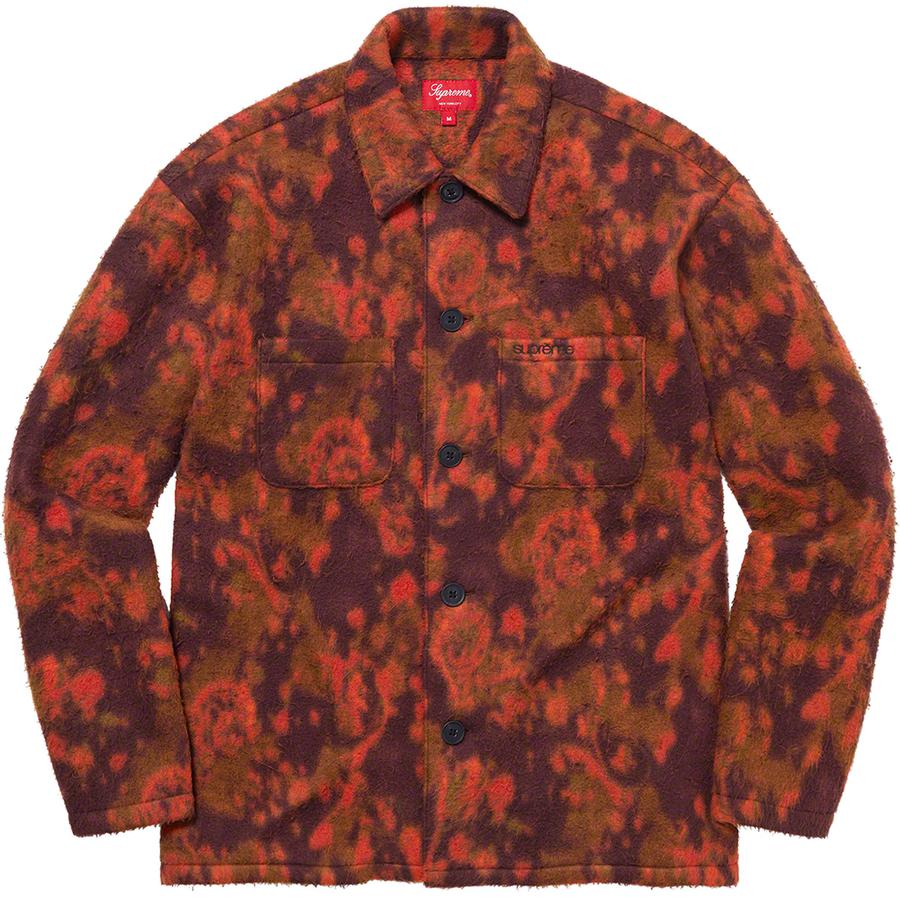 Details on Paisley Fleece Shirt  from fall winter 2021 (Price is $138)