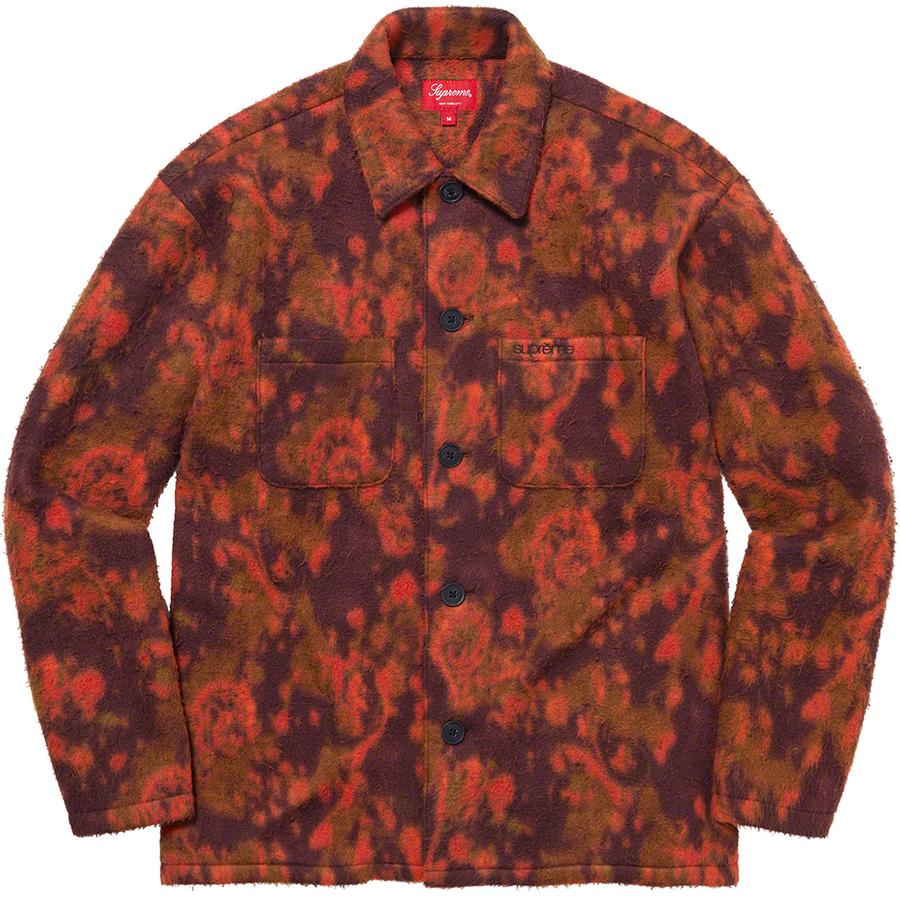 Details on Paisley Fleece Shirt  from fall winter
                                                    2021 (Price is $138)