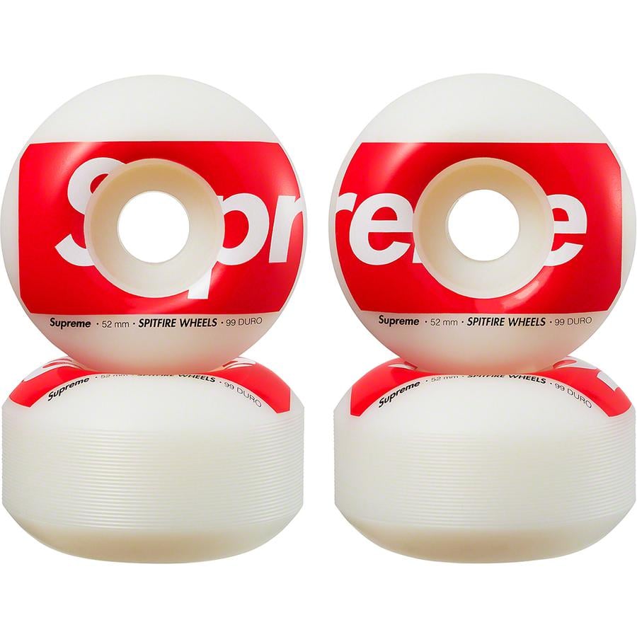 Details on Supreme Spitfire Shop Wheels (Set of 4) from fall winter 2021 (Price is $36)