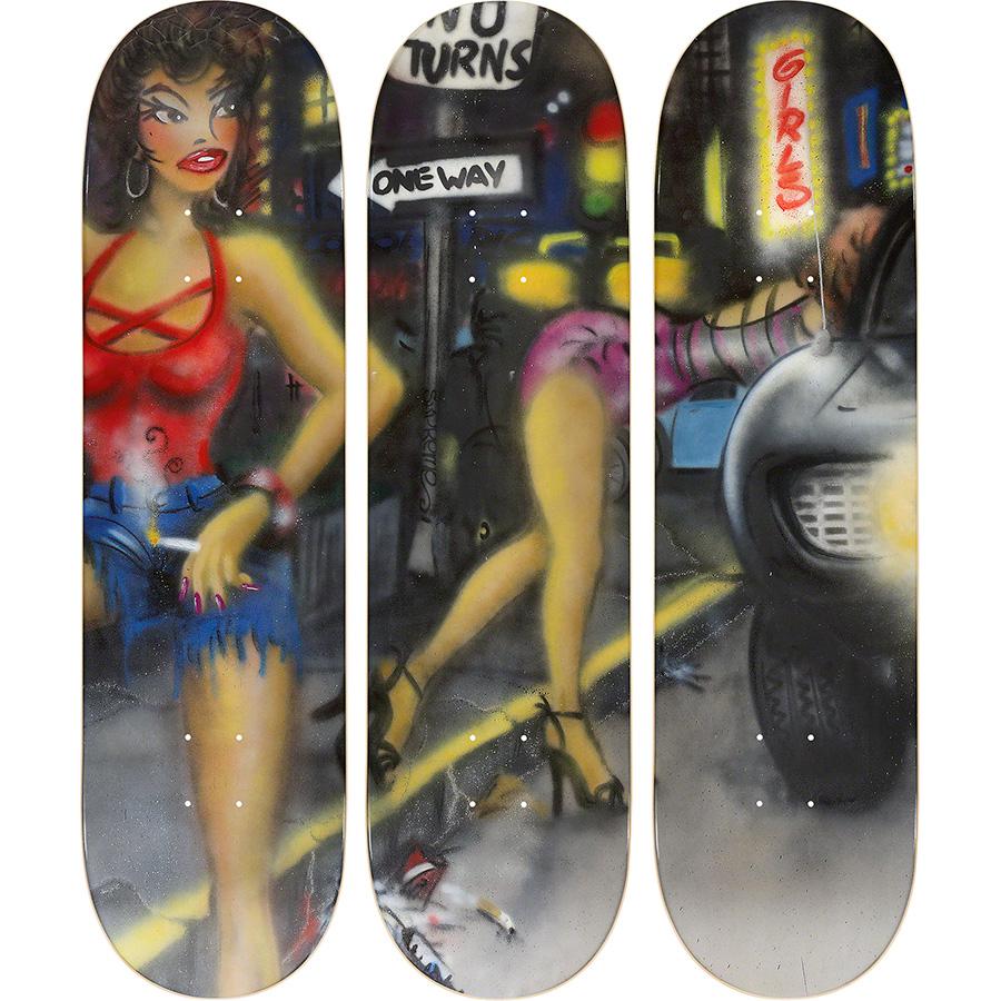 Details on Lady Pink Supreme Skateboard from fall winter
                                            2021 (Price is $60)