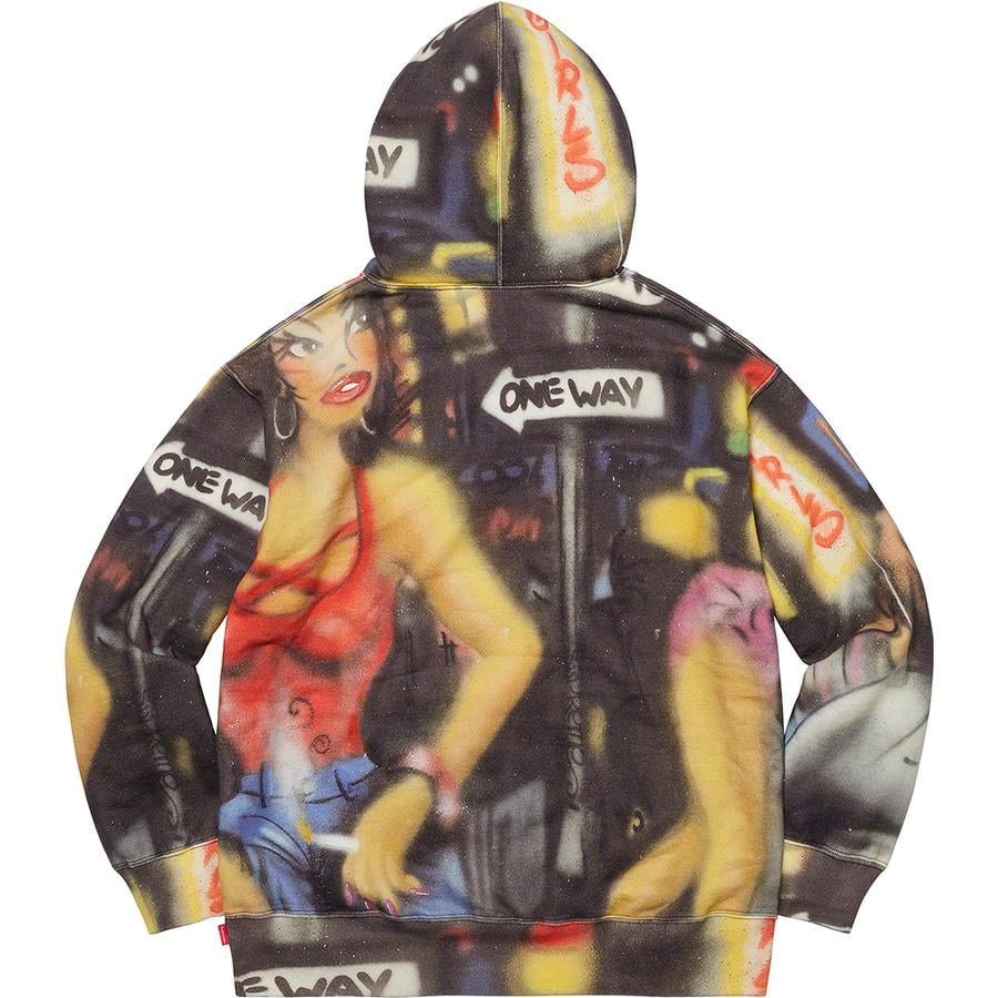 Details on Lady Pink Supreme Hooded Sweatshirt from fall winter
                                            2021 (Price is $198)