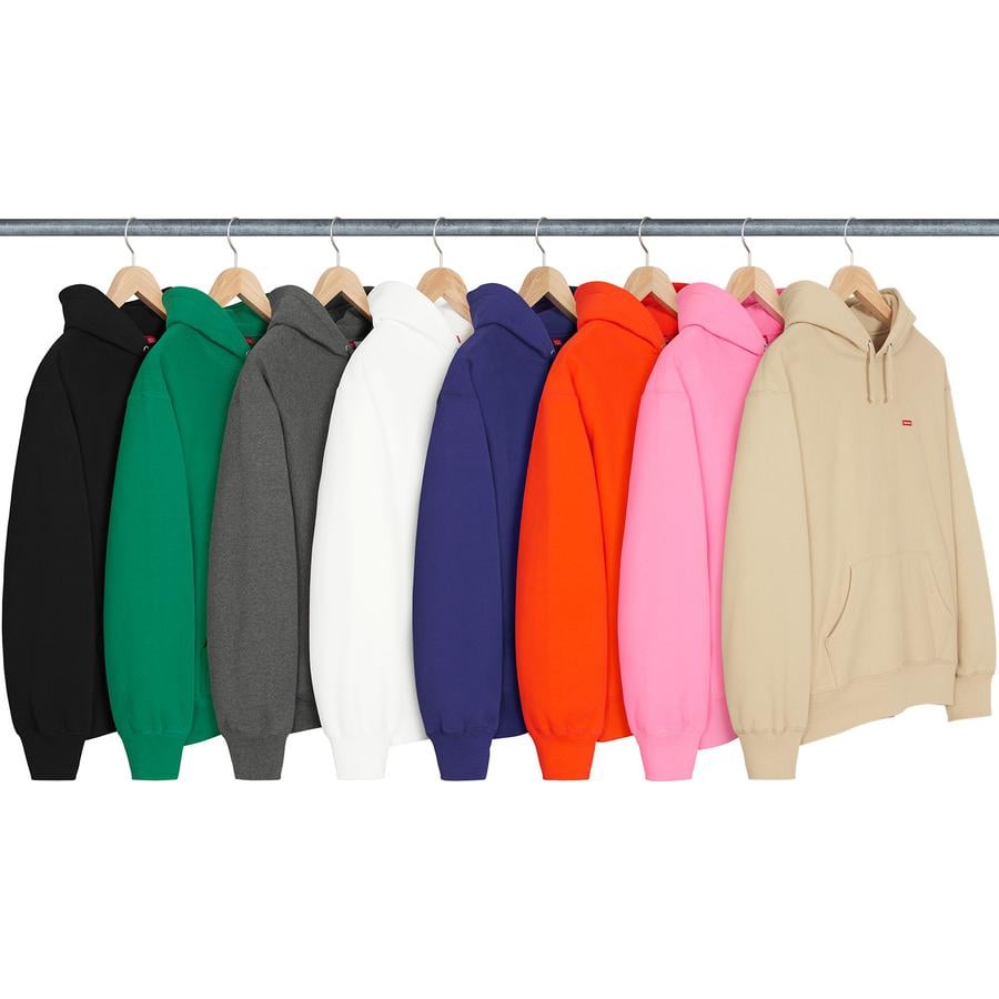 Supreme Small Box Hooded Sweatshirt released during fall winter 21 season