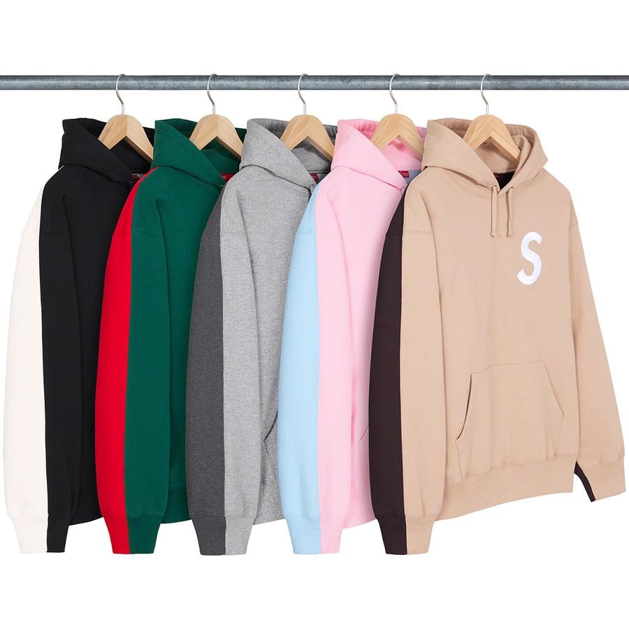 Supreme S Logo Split Hooded Sweatshirt releasing on Week 5 for fall winter 2021