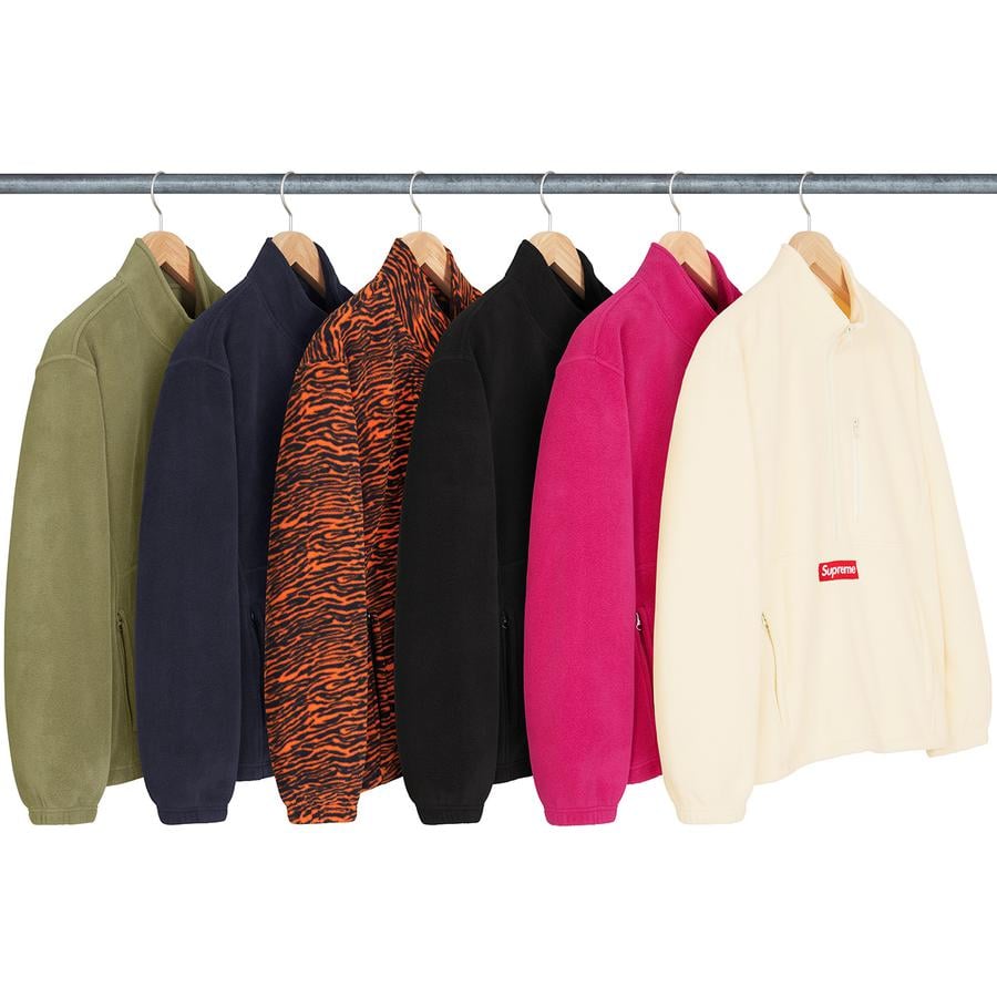 Supreme Polartec Half Zip Pullover for fall winter 21 season