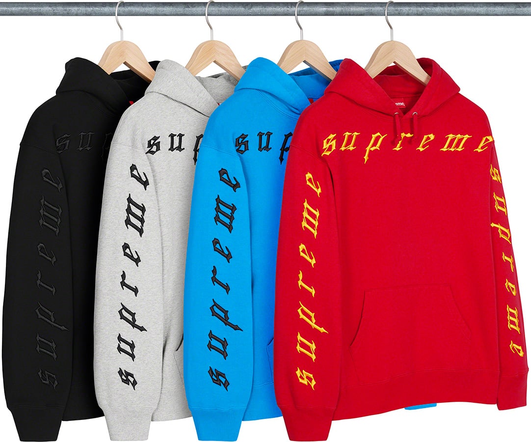 Raised Embroidery Hooded Sweatshirt - fall winter 2021 - Supreme