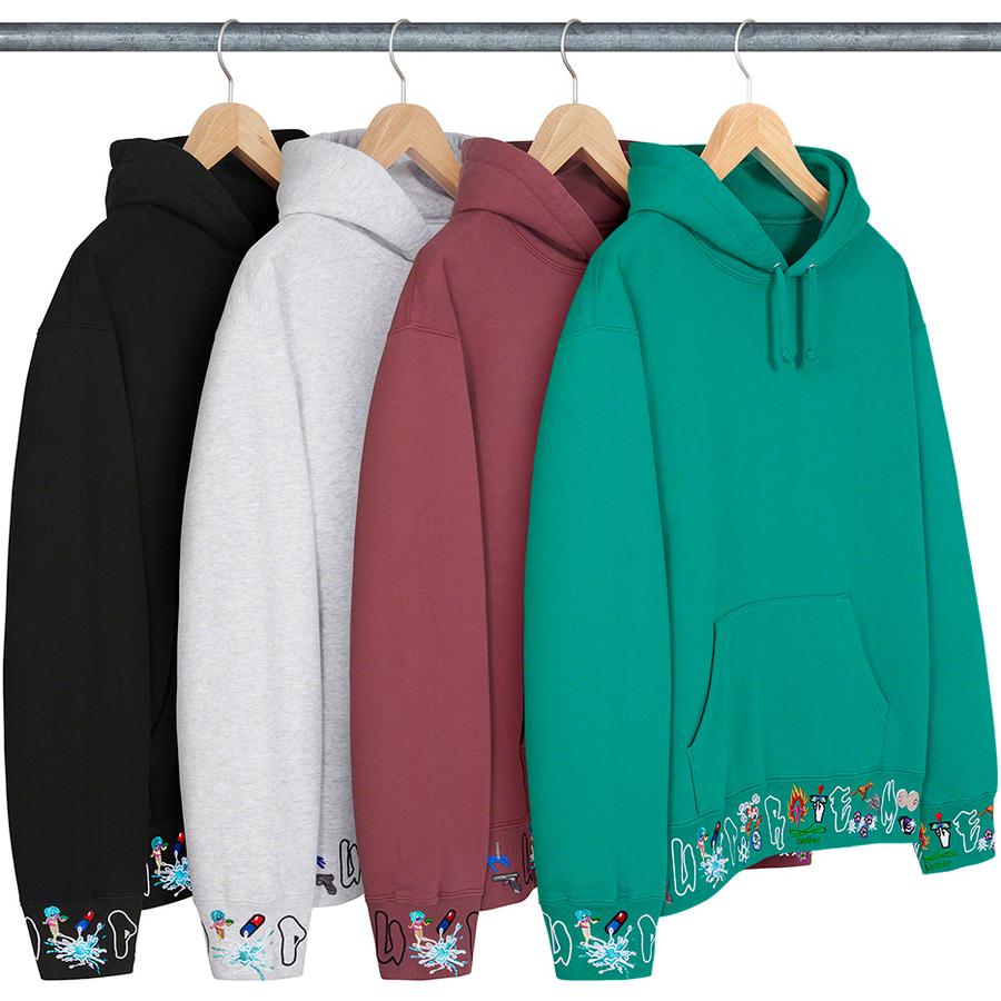 Supreme AOI Icons Hooded Sweatshirt for fall winter 21 season