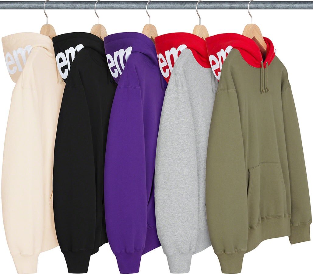 Contrast Hooded Sweatshirt - fall winter 2021 - Supreme