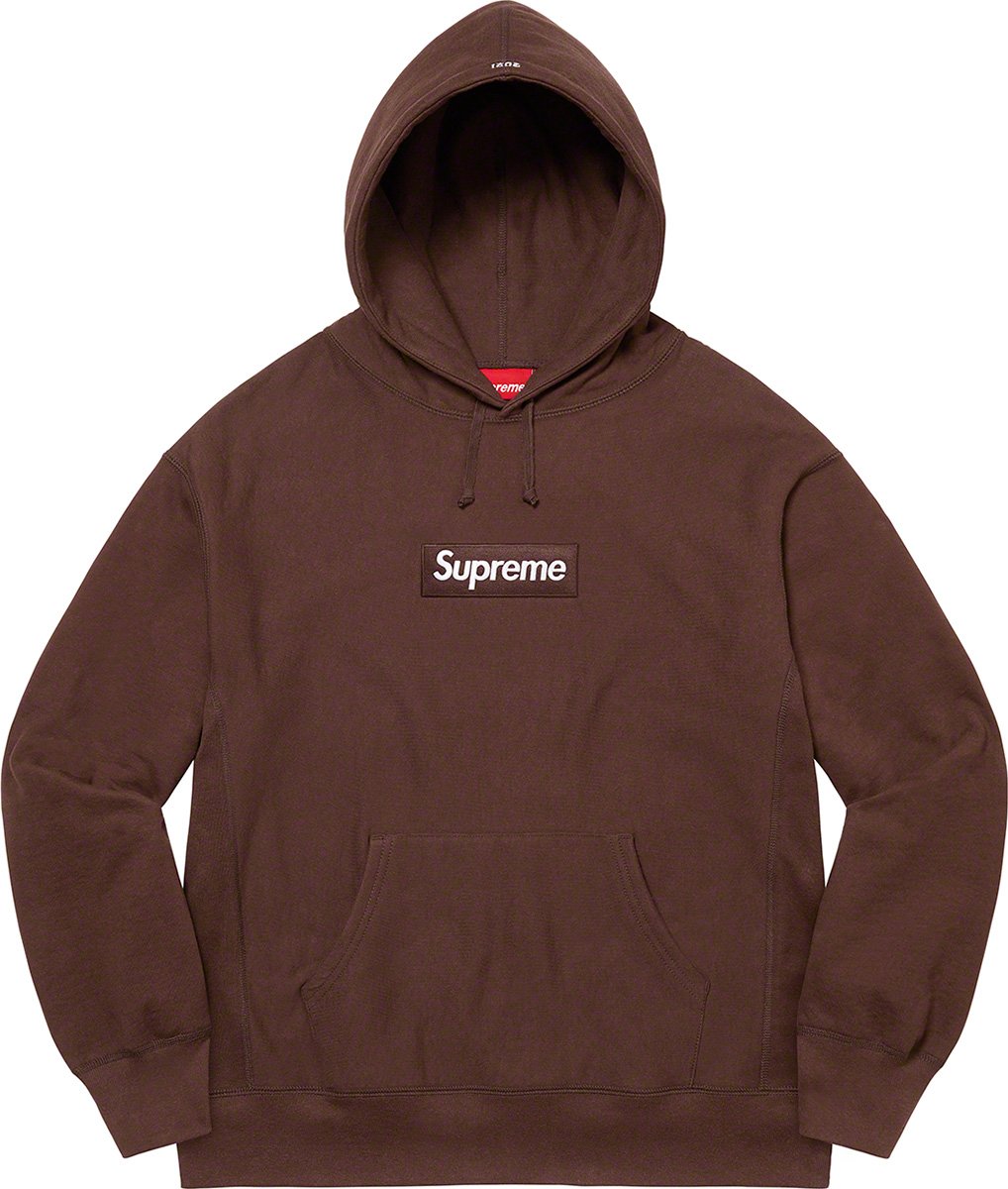 【Supreme】21FW Box Logo フーディー ボックスロゴ ブラウン