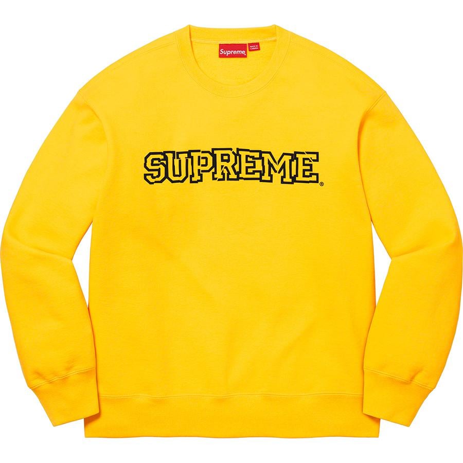 Details on Shattered Logo Crewneck  from fall winter
                                                    2021 (Price is $138)