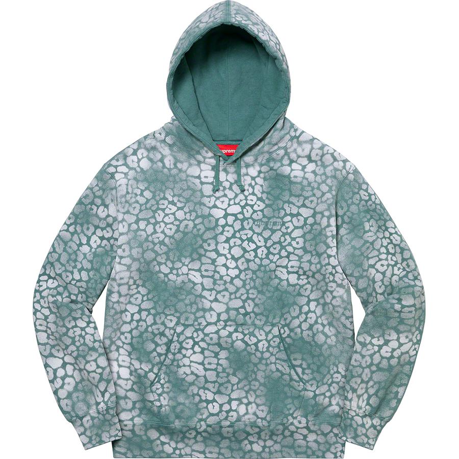 Details on Bleached Leopard Hooded Sweatshirt  from fall winter
                                                    2021 (Price is $188)