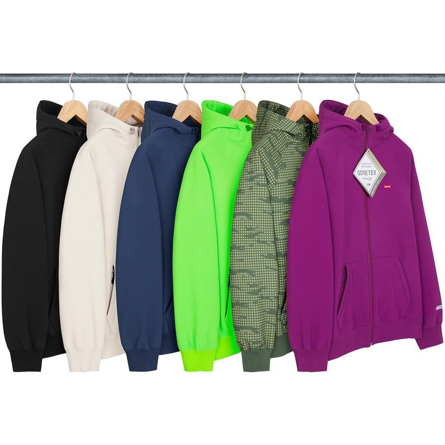 Supreme WINDSTOPPER Zip Up Hooded Sweatshirt released during fall winter 21 season