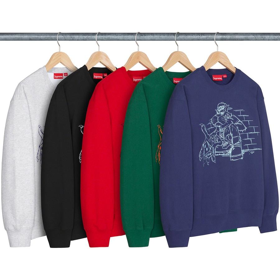 Supreme Dice Crewneck released during fall winter 21 season