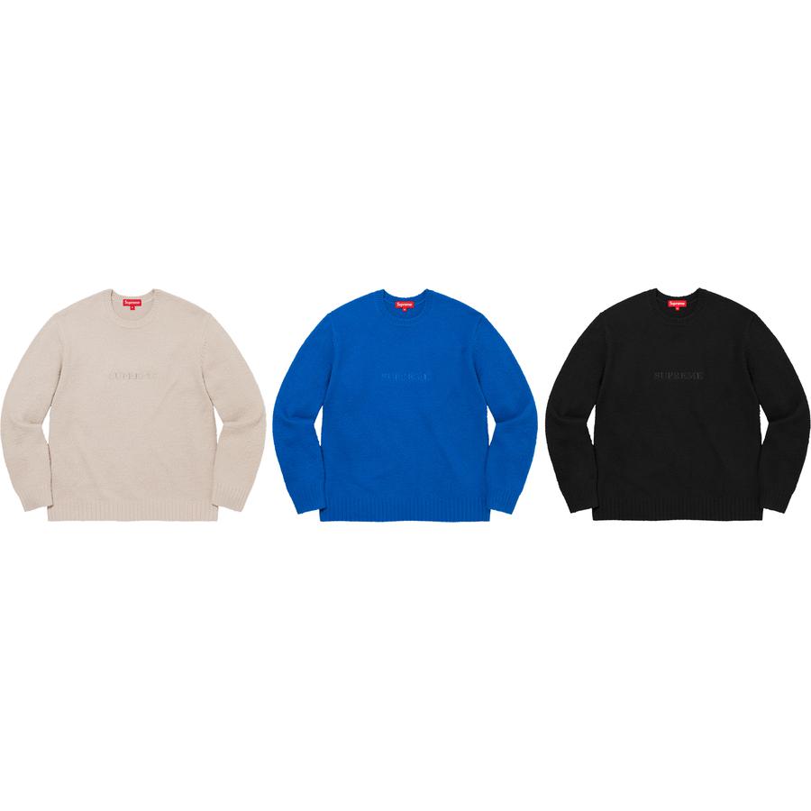 Supreme Pilled Sweater released during fall winter 21 season