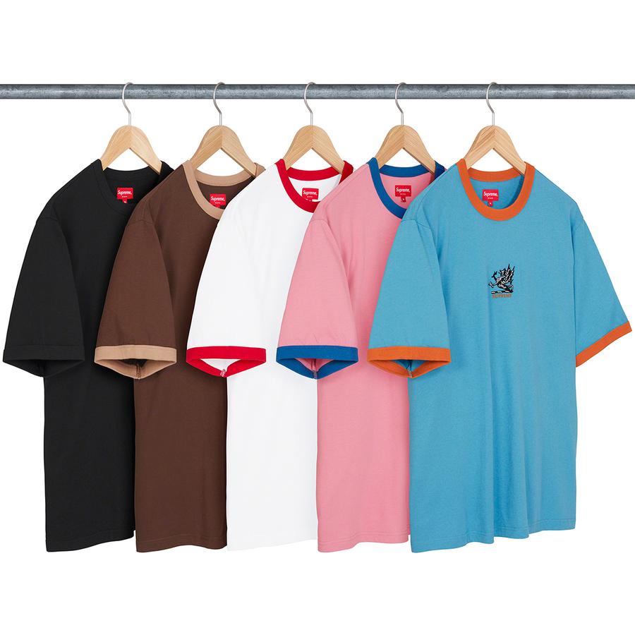 Supreme Dragon Ringer Tee for fall winter 21 season