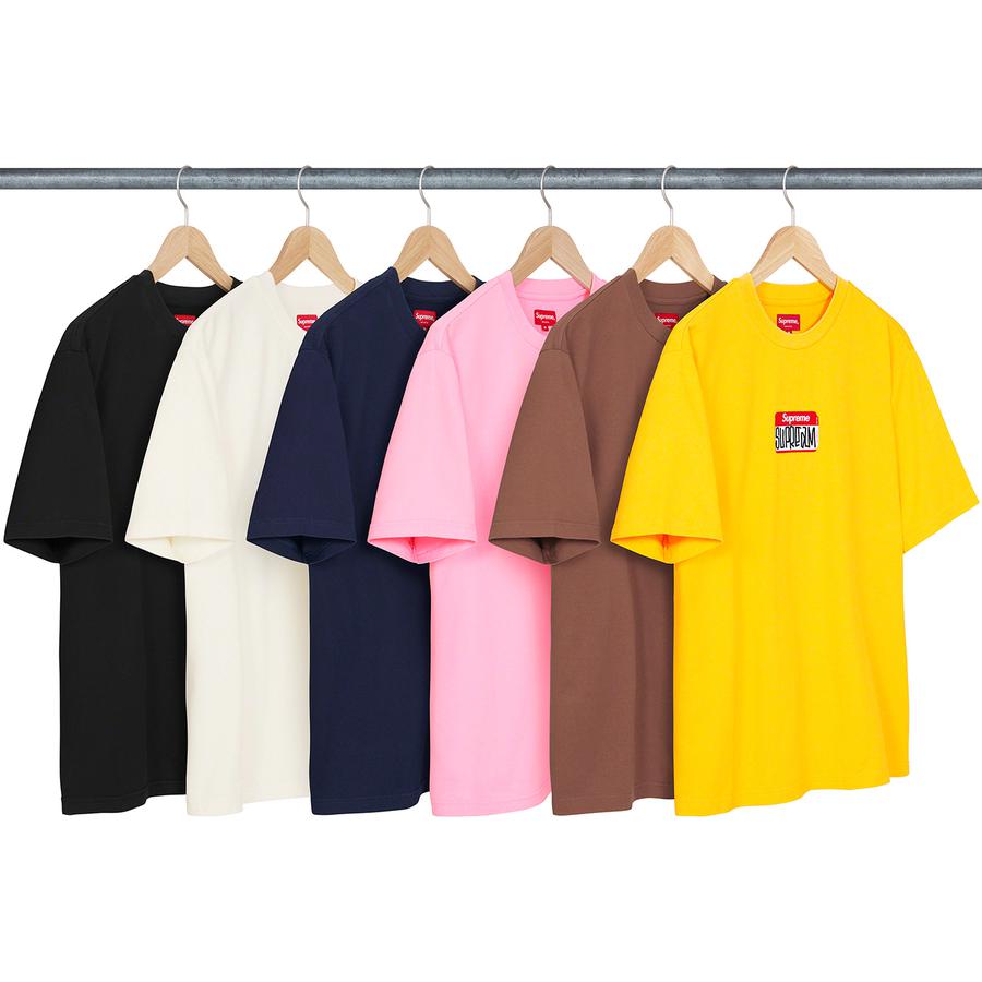 Supreme Gonz Nametag S S Top releasing on Week 3 for fall winter 2021