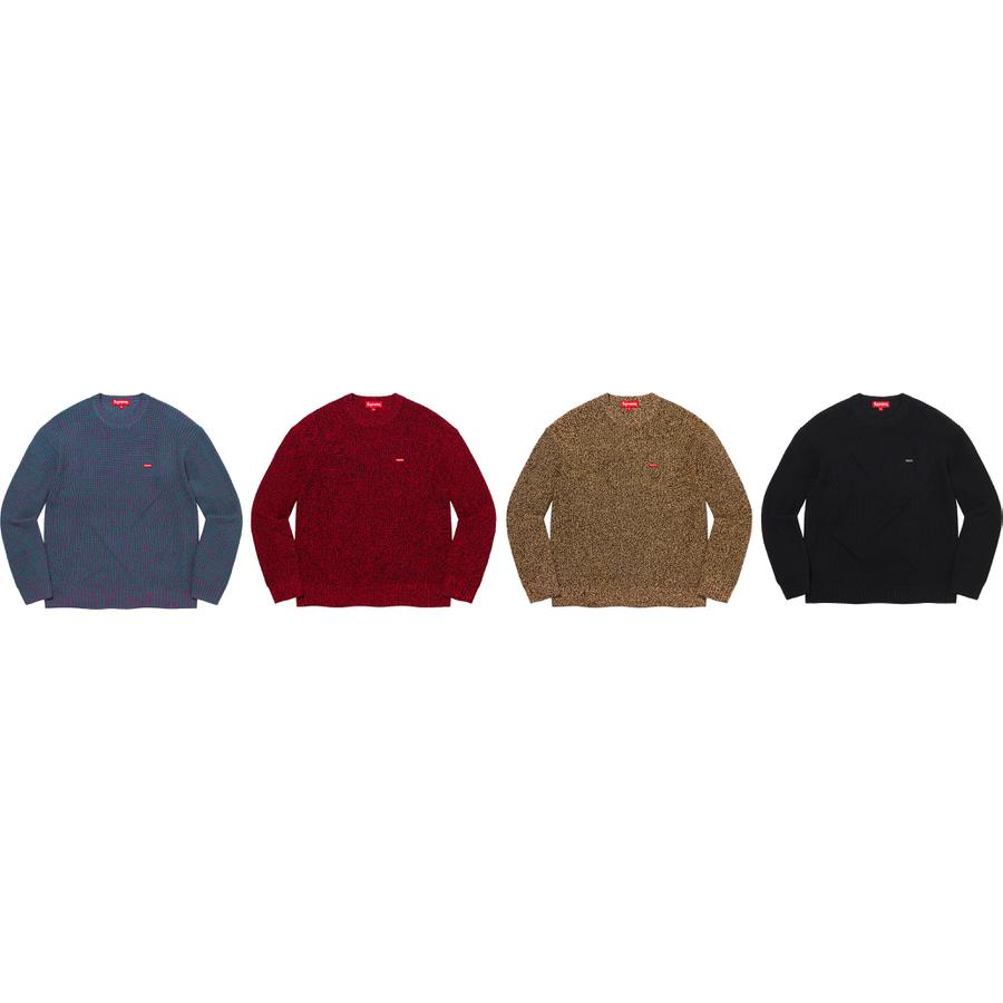 Supreme Mélange Rib Knit Sweater released during fall winter 21 season