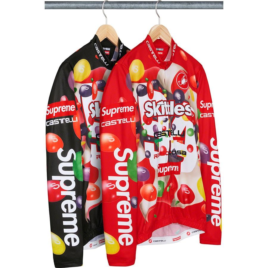 Details on Supreme Skittles <wbr>Castelli L S Cycling Jersey from fall winter
                                            2021 (Price is $198)