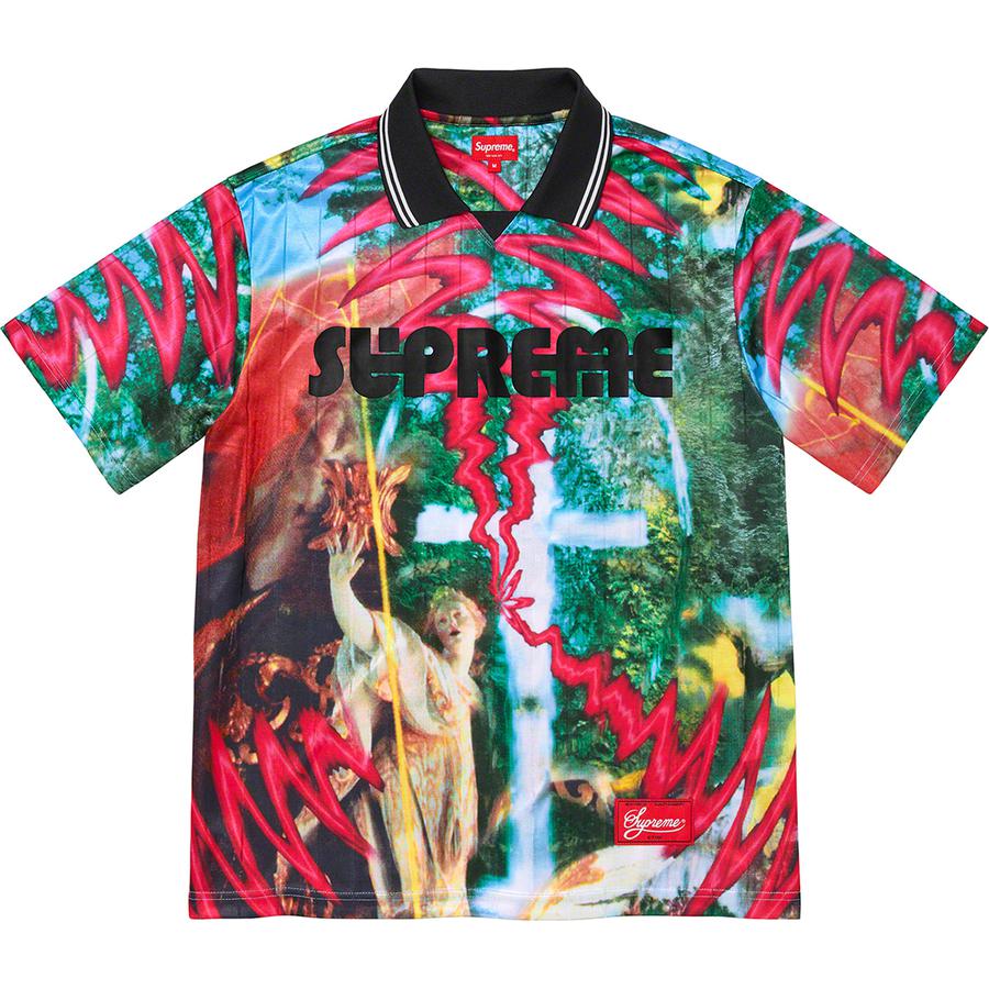 Details on Tadanori Yokoo Supreme Soccer Jersey  from fall winter 2021 (Price is $110)