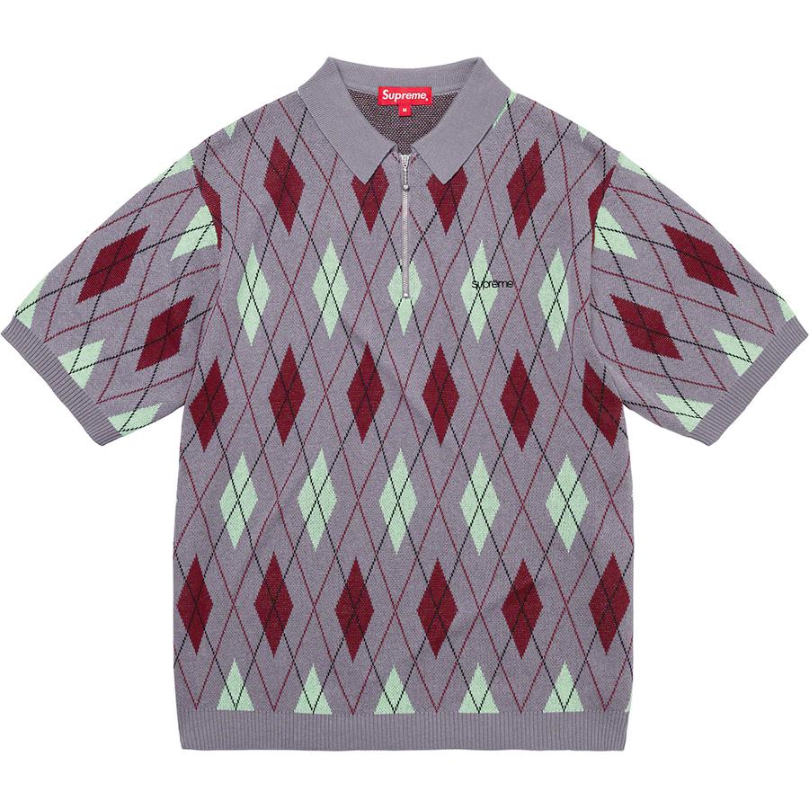 Details on Argyle Zip Polo  from fall winter
                                                    2021 (Price is $118)